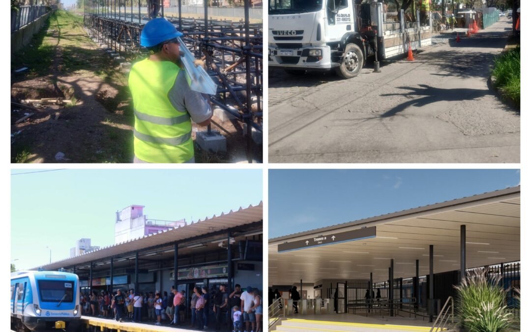 MORÓN: COMENZARON LOS TRABAJOS DE RECONSTRUCCIÓN DE LA ESTACIÓN FERROVIARIA
