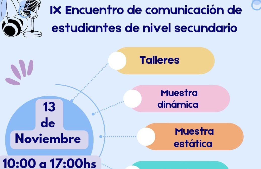 MORÓN: LA ESCUELA 40 CELEBRA LA IX EDICIÓN DEL ENCUENTRO DE COMUNICACIÓN DE ESTUDIANTES DE SECUNDARIA