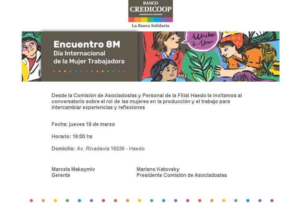 MUJERES TRABAJADORAS: UN ESPACIO PARA COMPARTIR Y REFLEXIONAR